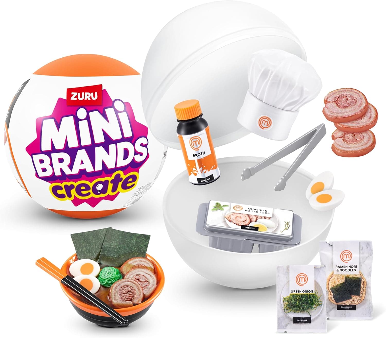 Mini Brands Masterchef Create | Cápsula de miniaturas colecionáveis Masterchef para crianças