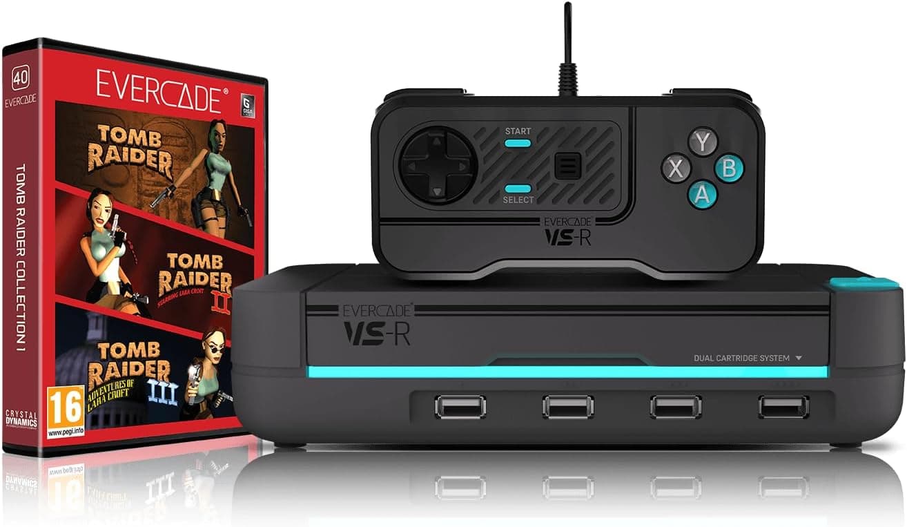 Evercade VS-R com Tomb Raider