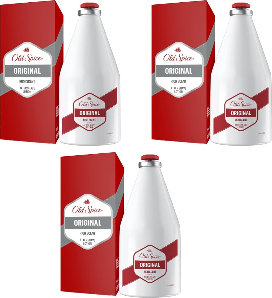 Old Spice Original - loção Aftershave, 100 ml x 3