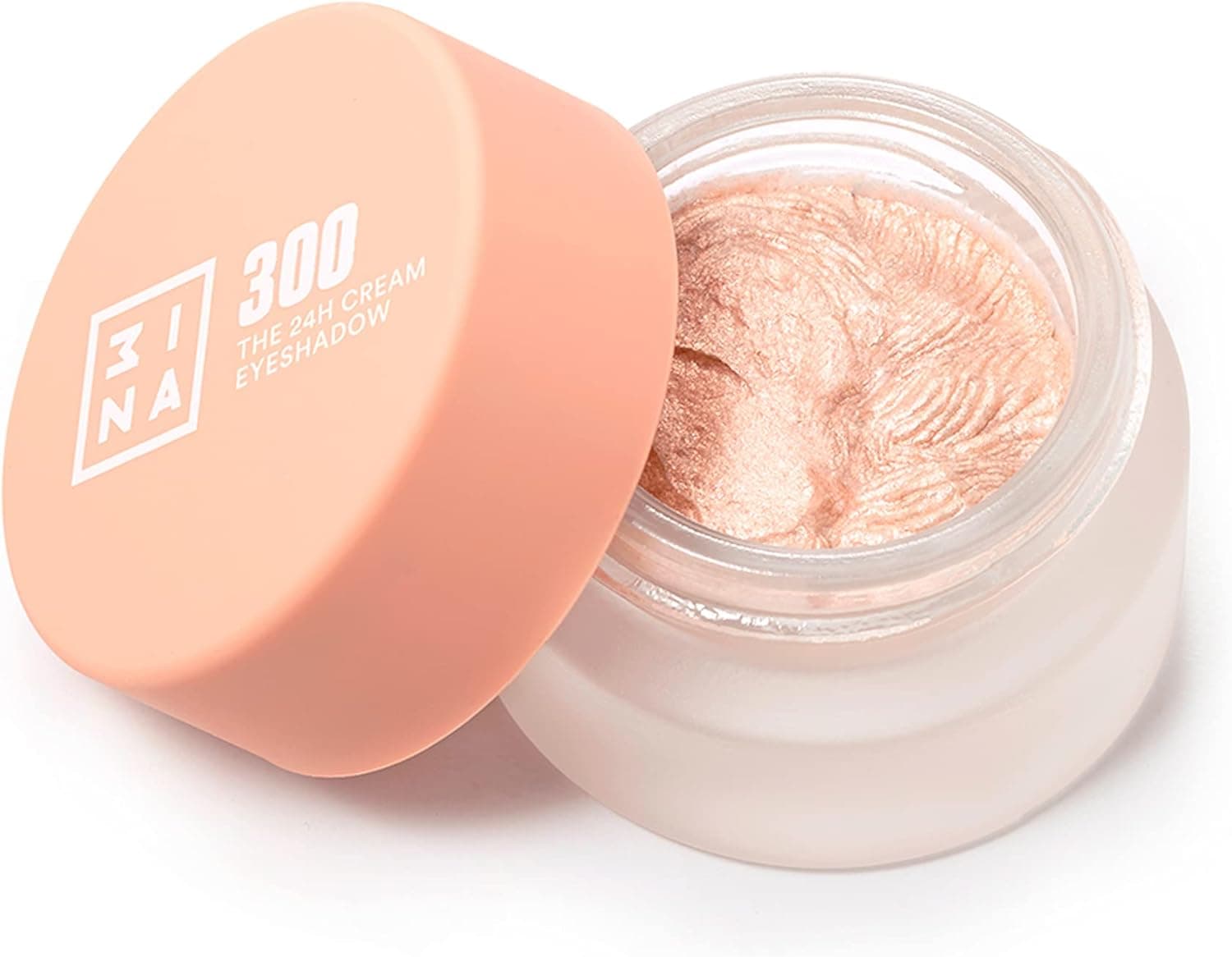 3INA MAKEUP - The 24h Cream Eyeshadow 300 - sombra de olhos rosa nuvem 24H de duração - sombra de olhos em creme & Waterproof - acabamento mate brilhante e metálico - Vegan - Cruelty Free