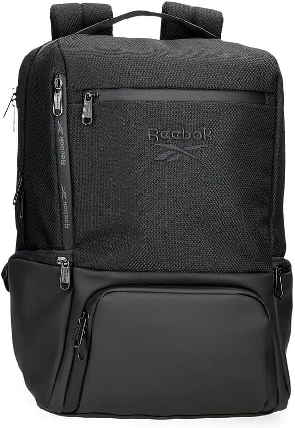 Reebok Roger, mochila casual, mochila para homem, feita de poliéster, impermeável, alças largas, ergonómicas e acolchoadas, vários bolsos e compartimentos, rosa. De Joumma Bags
