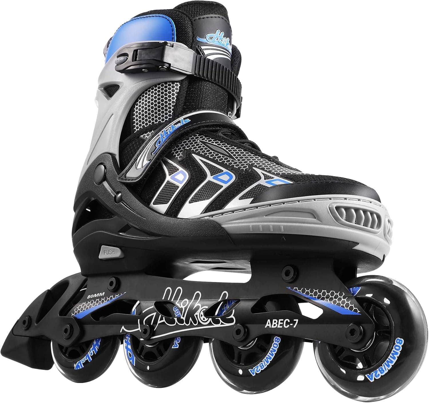 Hikole Patins online ajustáveis para adultos e adolescentes, patins de exterior seguros para mulheres homens meninas Hikole