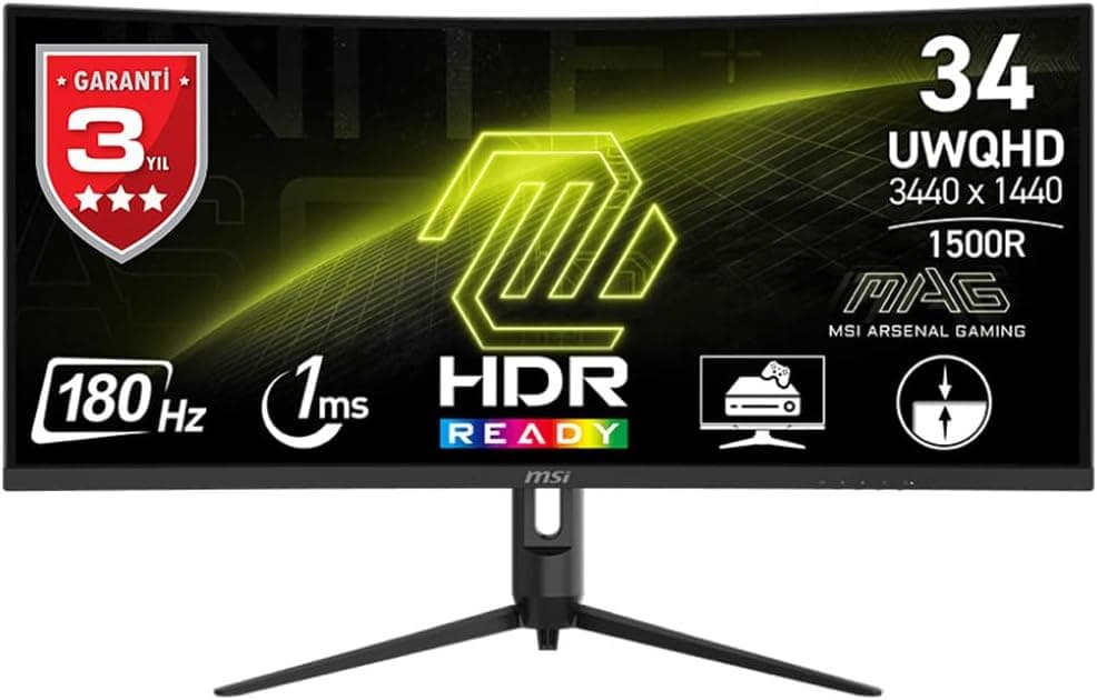 Monitor MSI MAG 342CQR E2 de 34" de 180 Hz