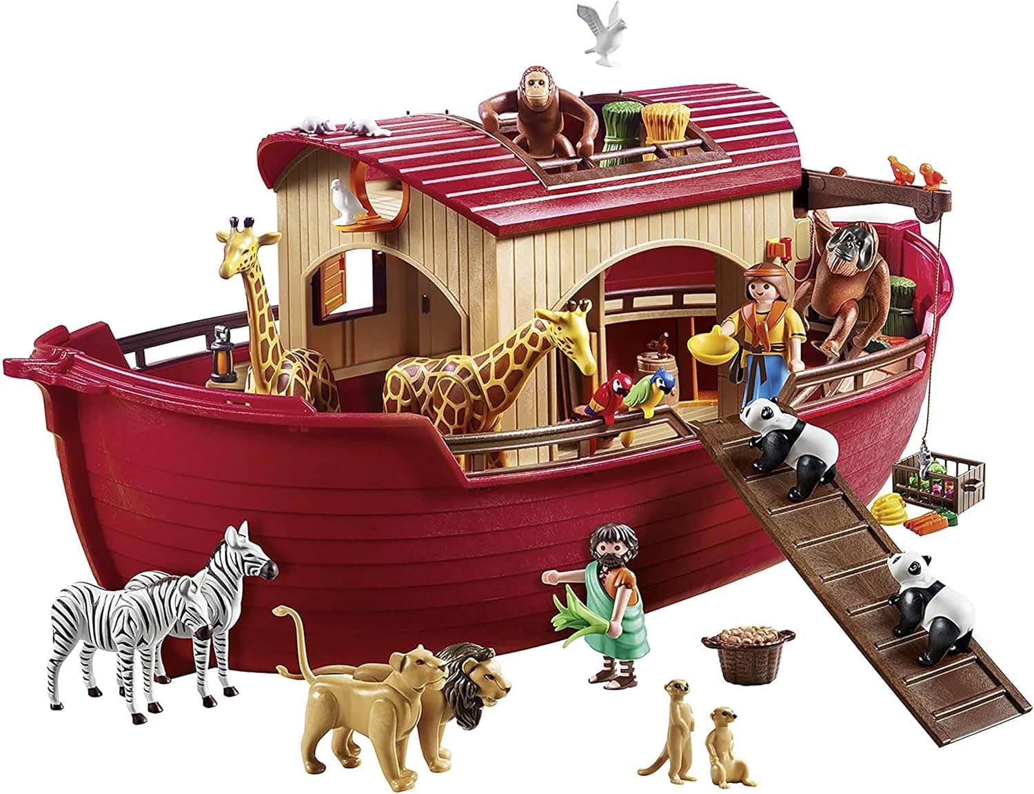 PLAYMOBIL Wild Life Noah's Ark | Barco de brincar com figuras e animais para crianças