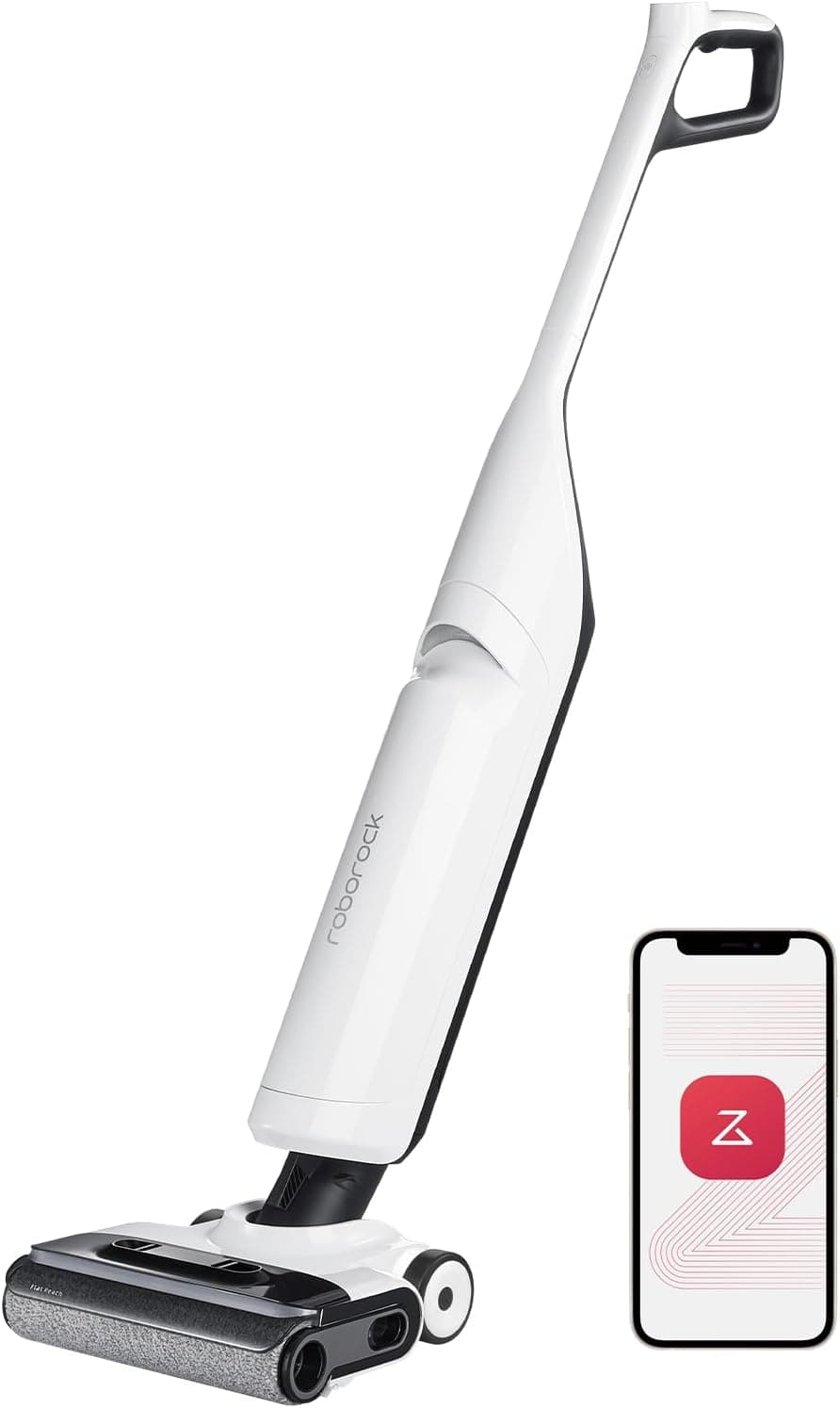 roborock Flexi Aspirador em seco e húmido, 17000 Pa, aspirador vassoura inteligente sem cabo, FlatReach, auto-limpeza e auto-secagem, SlideTech