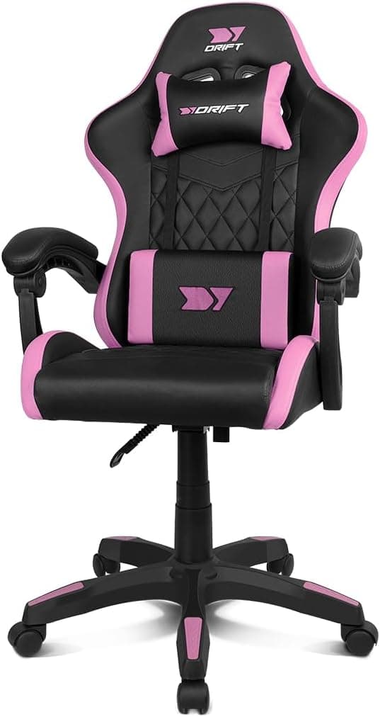 DRIFT GAMING DR35 | Cadeira gaming ergonómica com suporte lombar e apoios de braços ajustáveis