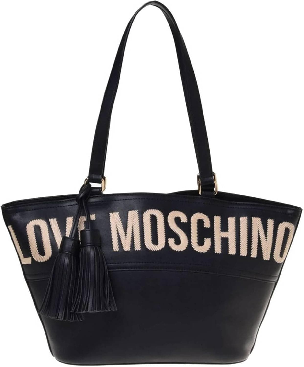 Love Moschino Poljc4285pp0mkj000u, mala de ombro mulheres, preto, 28 cm
