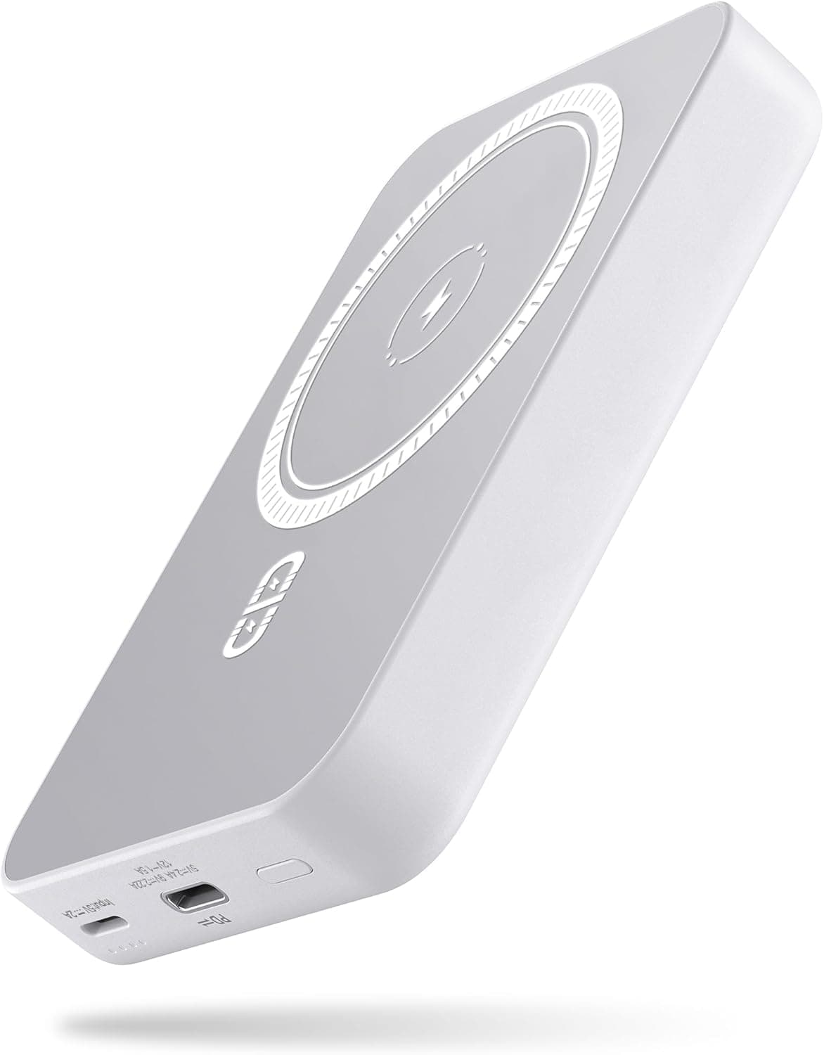 NOHON Bateria externa Power Bank magnética: 10000 mAh Wireless Powerbank | Carregador portátil sem fios 20 W PD USB-C