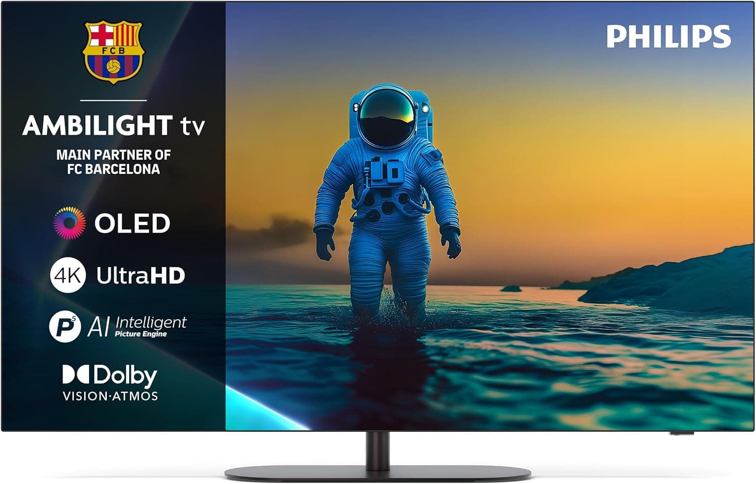 Philips 65OLED820 | Smart TV OLED 65 polegadas 4K com Ambilight, Dolby Vision, Dolby Atmos e controlo por voz