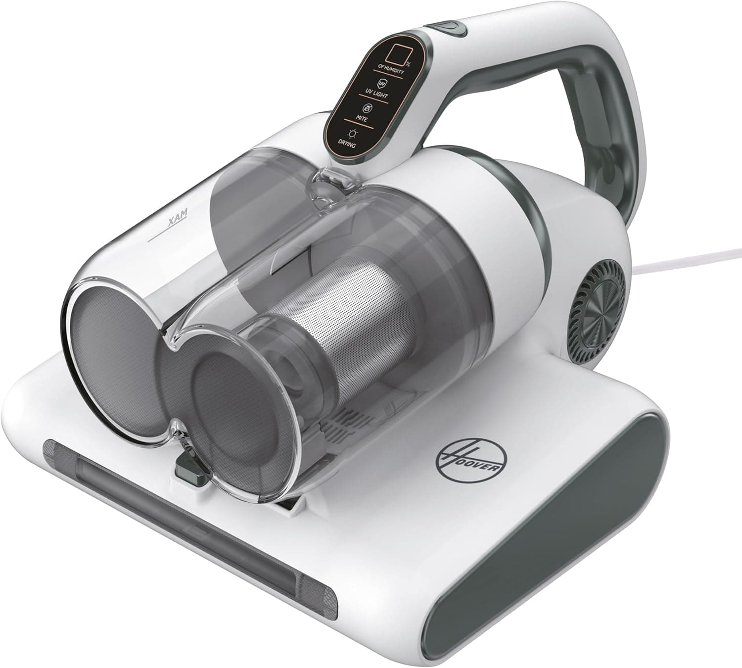 Hoover Aspirador de mão HMC5 para colchões: limpeza eficaz, 4 funções automáticas: Beat & Roll, aspirado, luz UV e secagem. Modelo leve e gerenciável. Elimina o pó em colchões, sofás, estofados