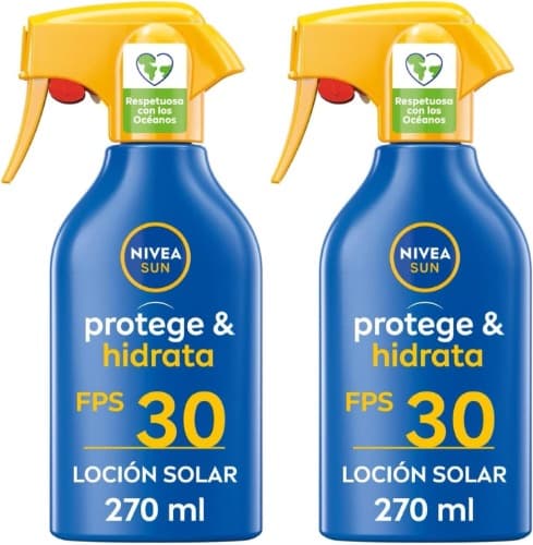 NIVEA SUN Protege & Hidrata Solar FP30, 270 ml x 2