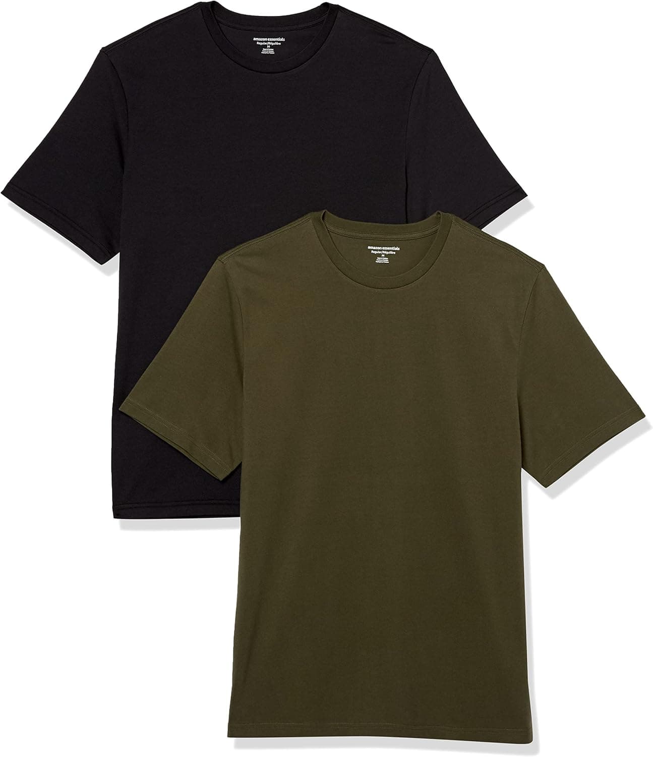 Amazon Essentials | Pack de 2 t-shirts em algodão de manga curta para homem