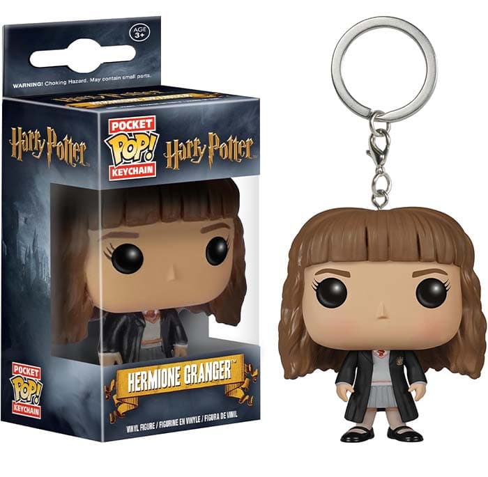 Harry Potter Funko Pocket Pop! Keychain Hermione Granger - Minifigura de vinil colecionável porta-chaves original - Mercadoria oficial