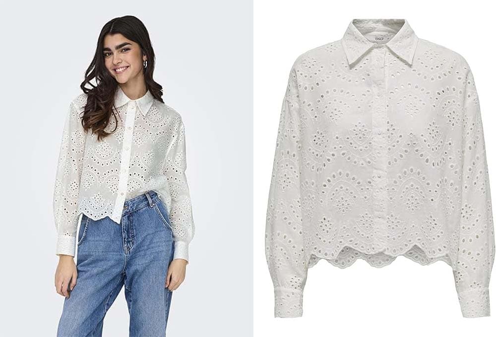 ONLY ONLVALAIS Cloud Dancer | Camisa para mulher