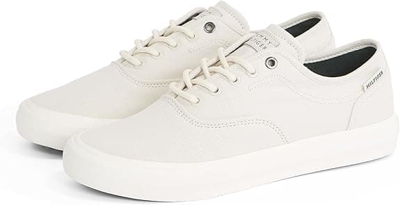 Tommy Hilfiger TH Hi Vulc Low Oxford Twill Fm0fm05400 | Sapatilhas casuais em lona para homem