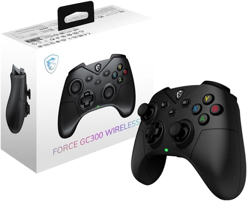 MSI FORCE GC300W | Comando gaming sem fios com Bluetooth, 20 h de autonomia e motores de vibração dupla