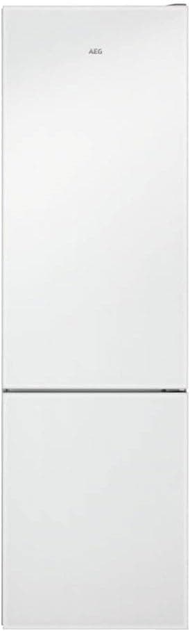 AEG RCB736E4ML - Frigorífico Combinado com Porta de Vidro, Instalação Livre, 2,01 m, NoFrost, Tecnologia TwinTech, MultiFlow, Ecrã LED, Gaveta ExtraChill, Iluminação LED, Branco