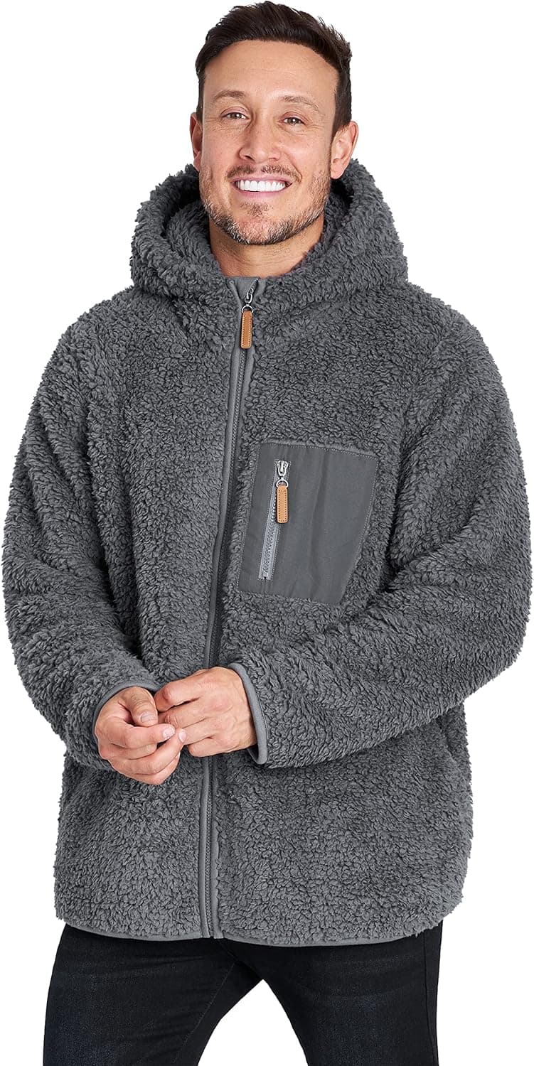 CityComfort Casaco polar para homem Sherpa