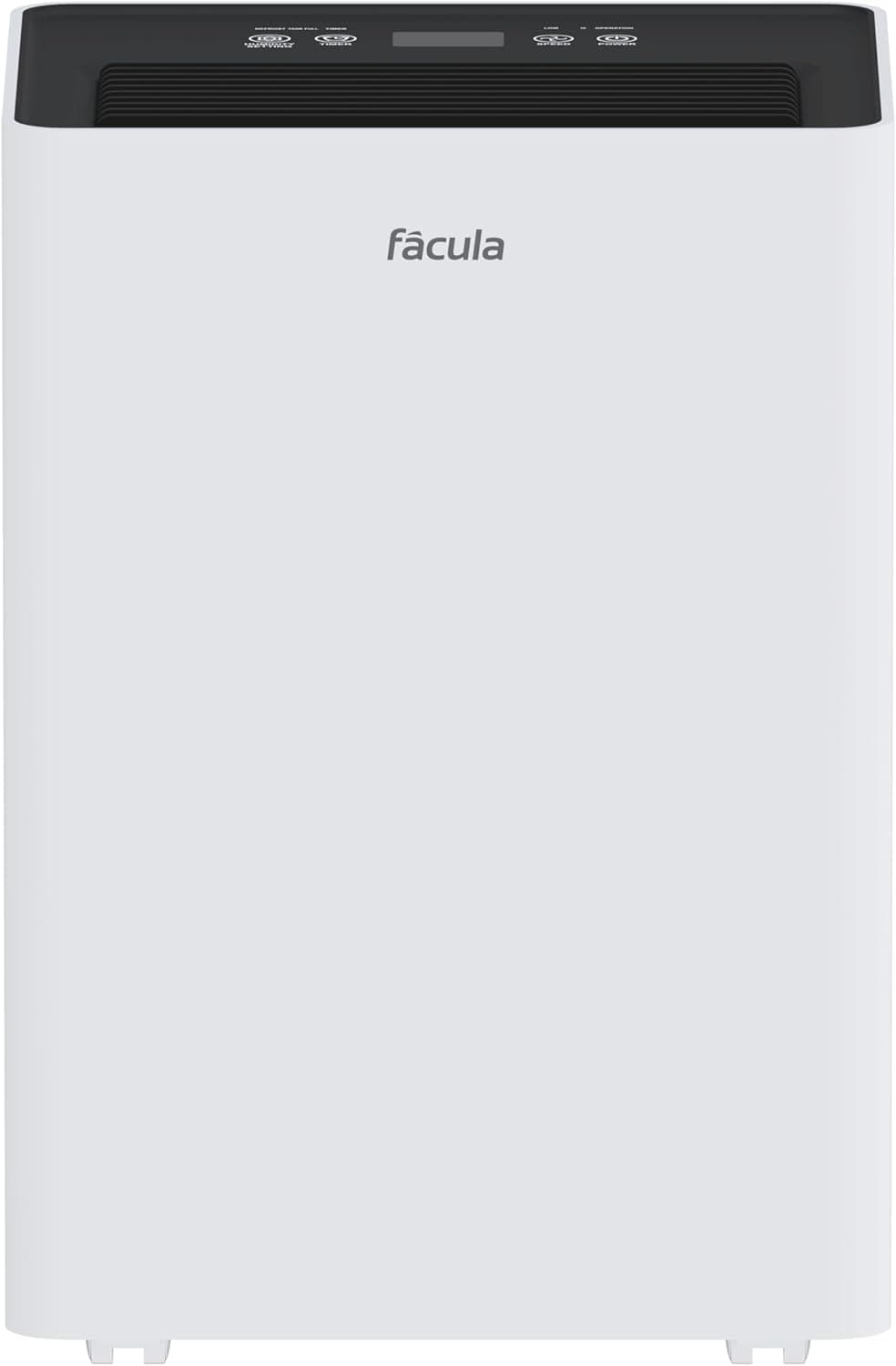 fácula - Deshumidificador siroco 12 l/dia | Controlo inteligente de humidade | Reservatório removível 3,2 l, modo de secagem de roupa, temporizador 1-24 h | Filtro de ar lavável