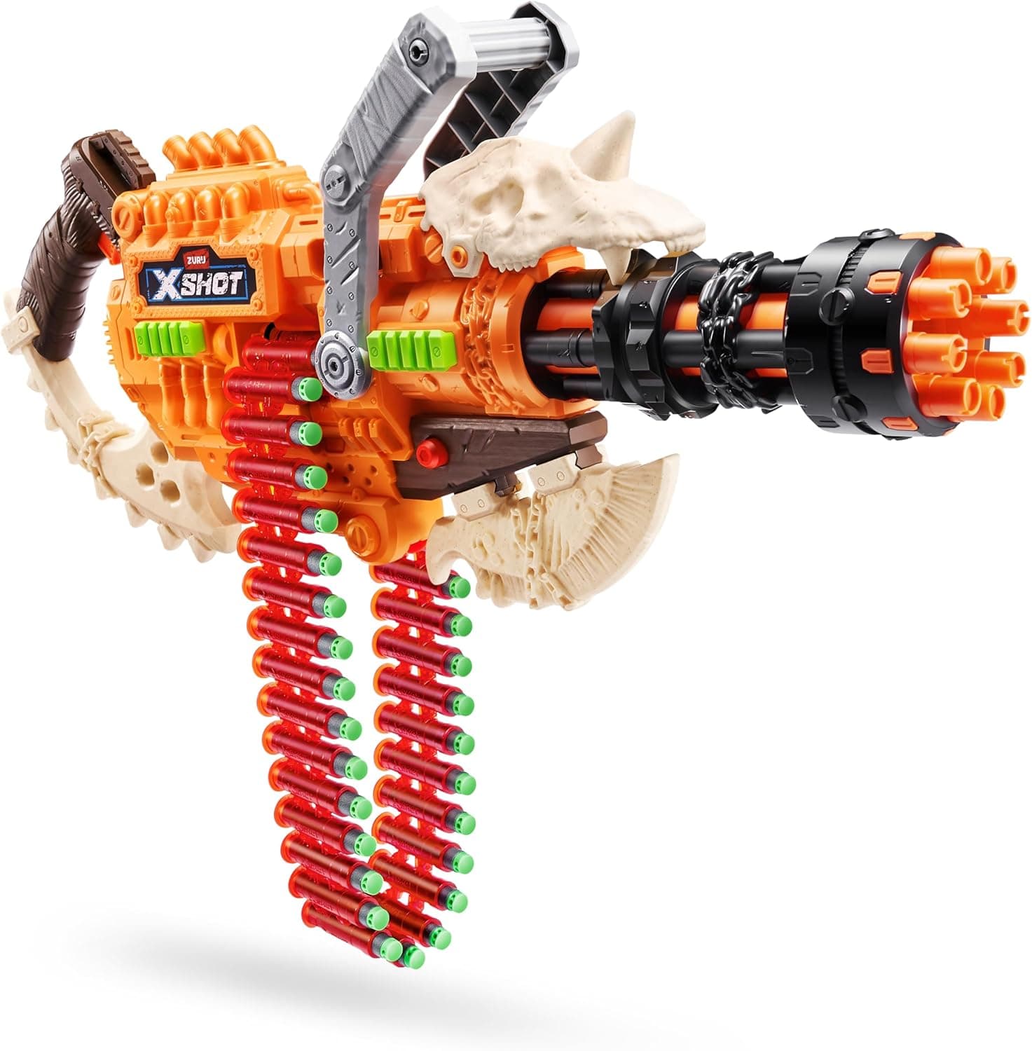 XSHOT Insanity HorrorFire Dread Hammer da ZURU com 48 dardos, dardos com tecnologia Air Pocket e armazenamento de dardos, brinquedo para exteriores para meninos e meninas, adolescentes e adultos