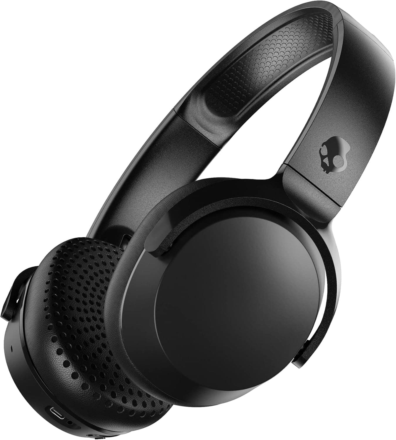 Skullcandy Riff 2 Capacetes sem fios sem fios, 34 h de automonomia, microfone, compatíveis com iPhone Android e dispositivos Bluetooth - preto