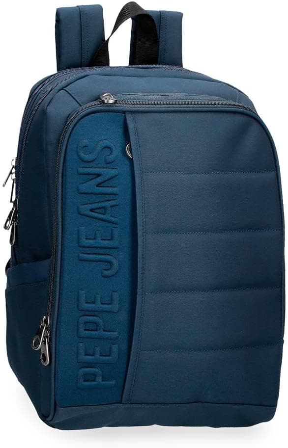 Pepe Jeans Ancor Mochila para laptop feita de poliéster, alças largas, ergonômicas e acolchoadas que se adaptam perfeitamente às costas, da Joumma Bags