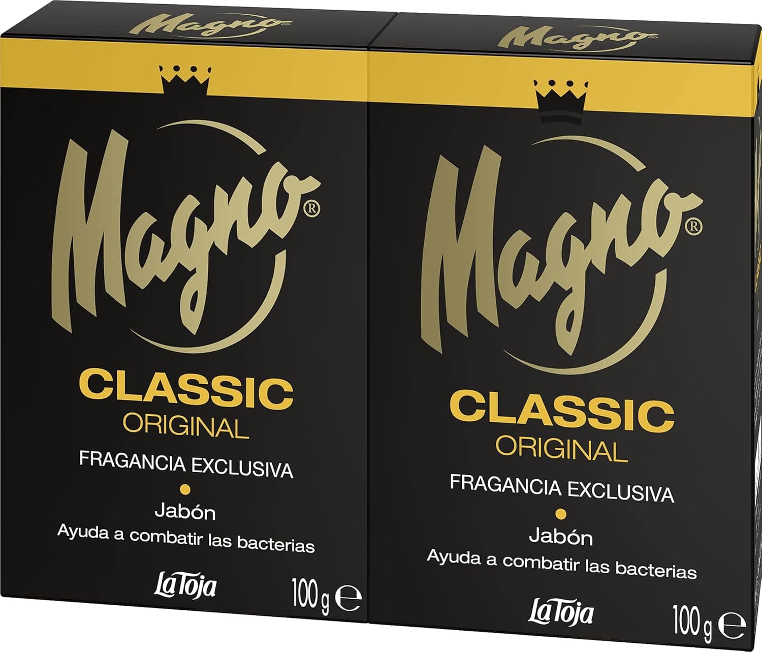 Magno - Sabão de mãos - 2 embalagens de 100 g, fragrância exclusiva e permanente, suave e cremoso – Cuide da sua pele