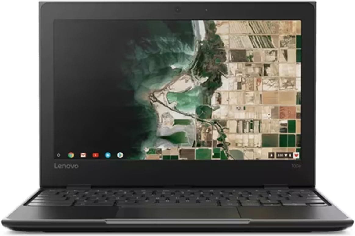 Lenovo Chromebook 100e Gen 2 Computador portátil FullHD de 11,6", Intel® Celeron® N4020, 4 GB RAM, 32 GB eMMC, UHD 600 GPU, Chrome OS, preto, teclado QWERTY espanhol