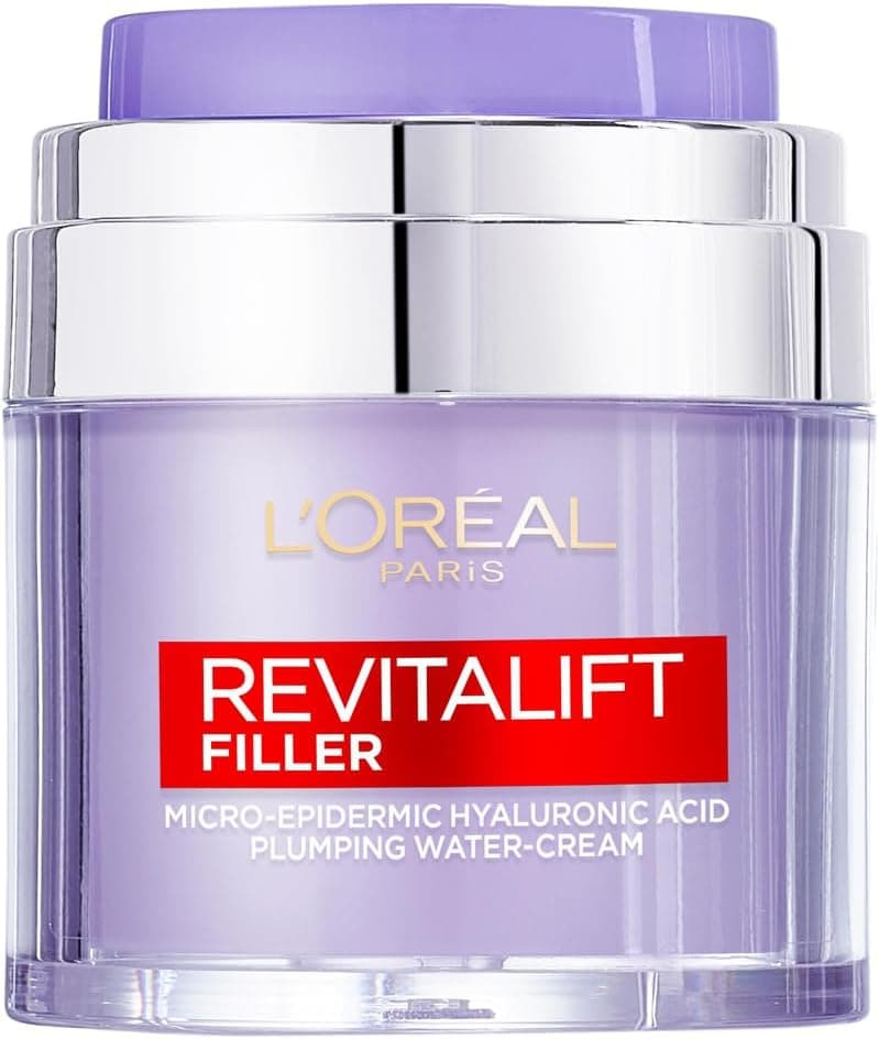 L'Oreal Paris Revitalift Filler Creme, com ácido hialurónico micro-epidérmico, anti-envelhecimento, para todos os tipos de pele, 50 ml