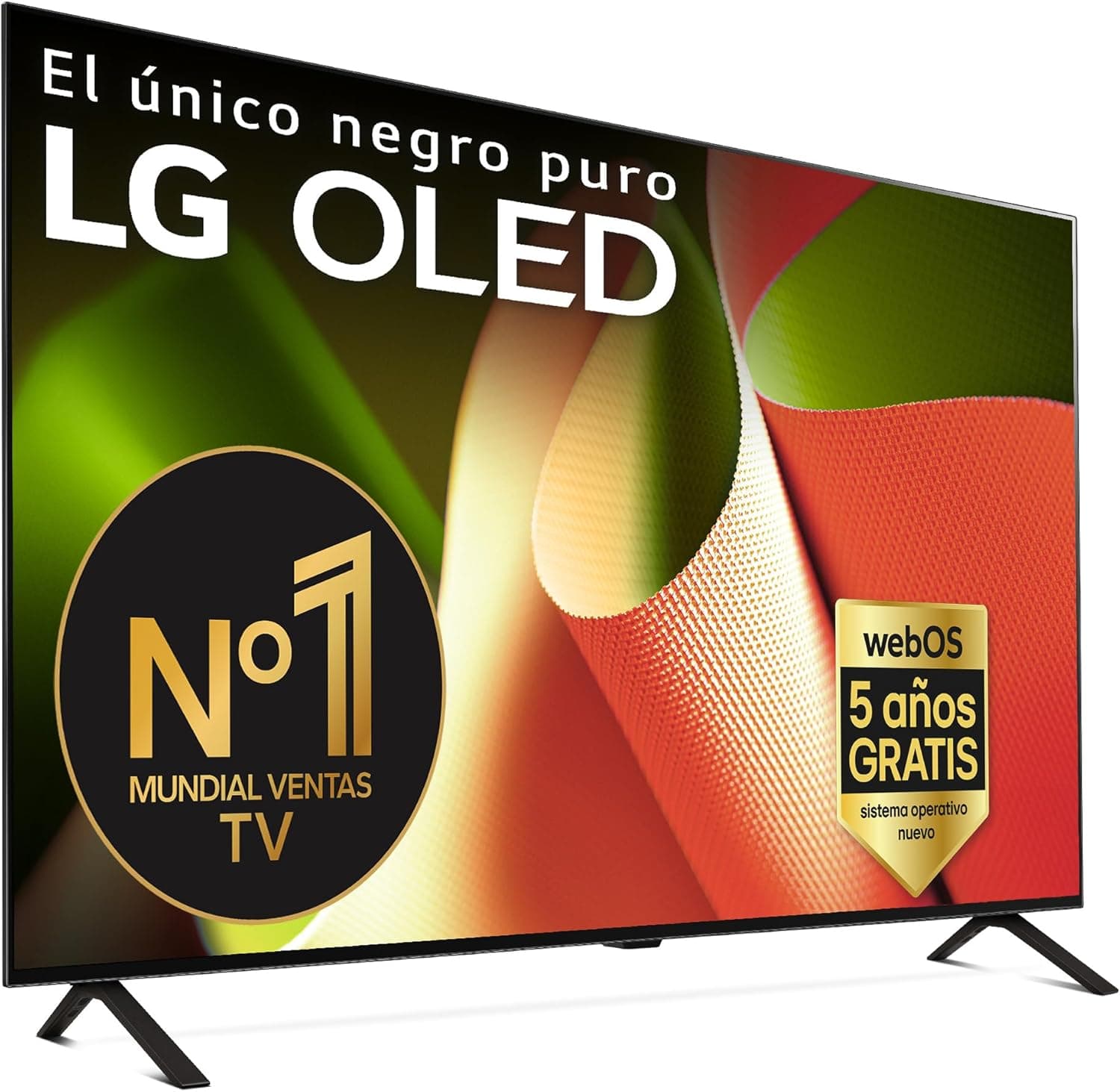 LG OLED77B46LA, 77", OLED 4K, série B4, 3840 x 2160, Smart TV, WebOS24, Processador a8, Dolby Vision, Dolby Atmos, TV Gaming, 120 Hz, AMD FreeSync, preto