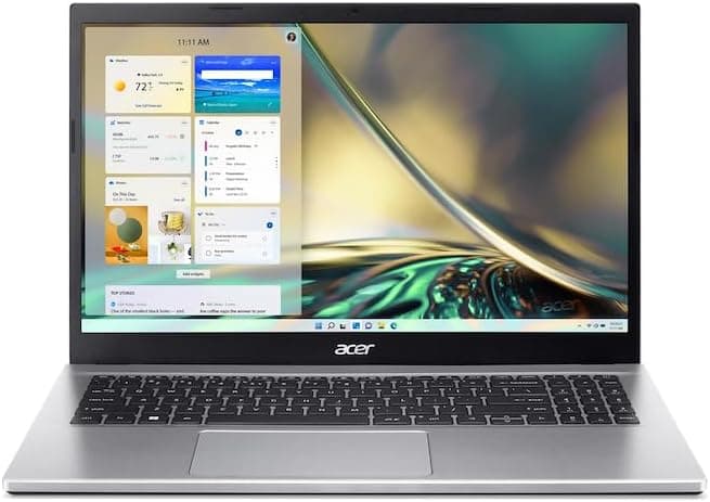 Acer Aspire 3 A315-59-75AC, Computador portátil Full HD de 15,6" (Intel Core i7-1255U, 16 GB RAM, 1 TB SSD, Intel Iris Xe Graphics, Windows 11 Home), cor prateada, teclado QWERTY espanhol