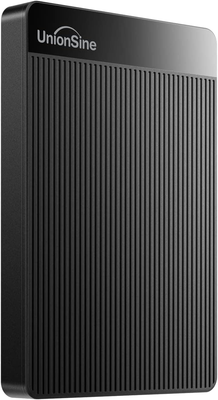 UnionSine HD2510 500GB | Disco externo portátil USB 3.0 ultra slim para PC, Mac, consola e Chromebook