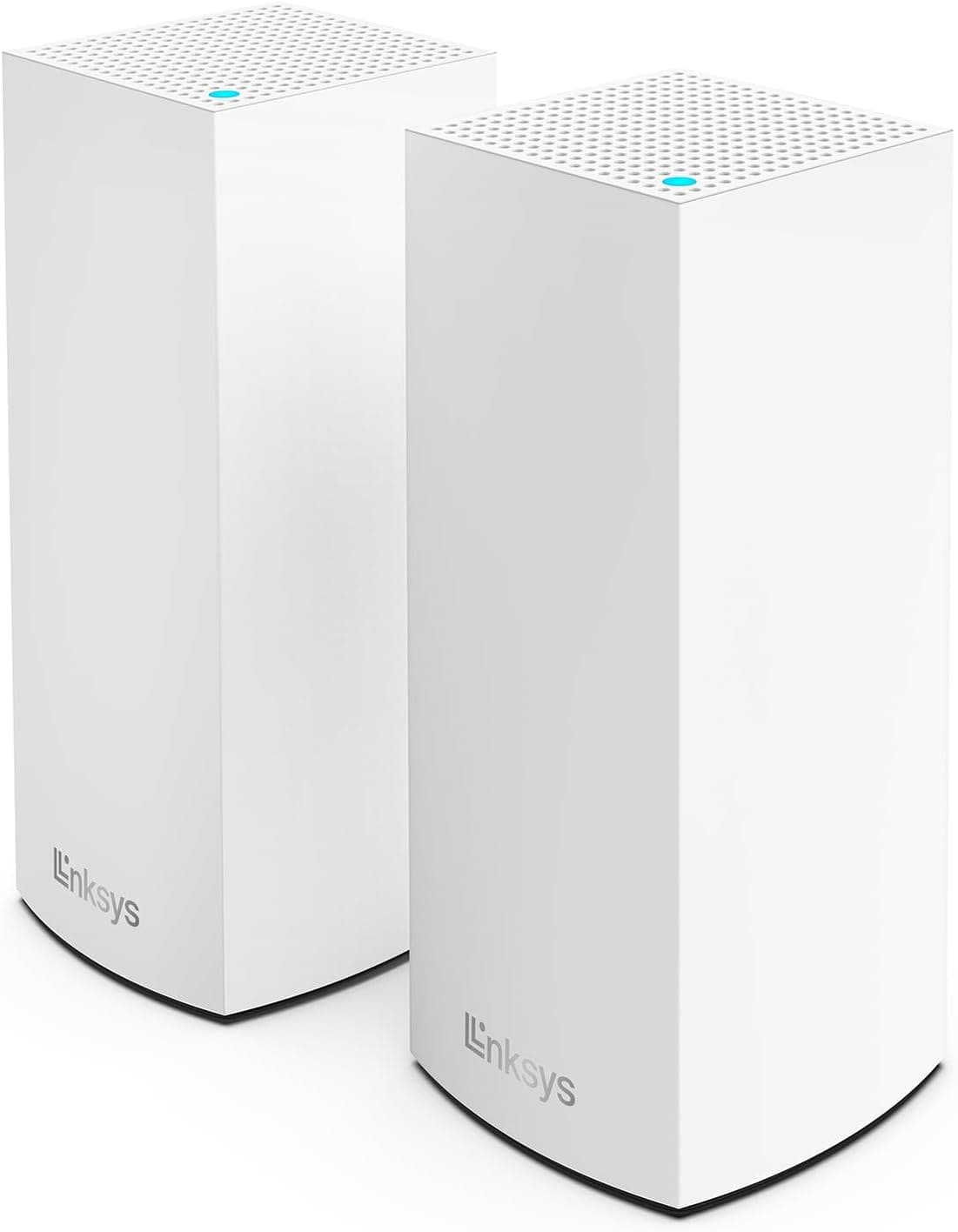 Linksys Atlas 6 Whole Home 6 Mesh WiFi System, AX3000 Dual Band Wireless Router Extender, 4 x Fast, máximo de 3,0 gps, 50 dispositivos, 372 m² cobertura, 2 pacotes, branco