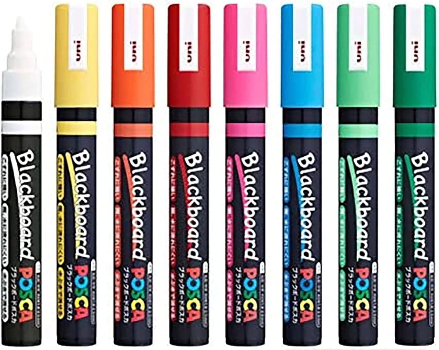 POSCA - Conjunto de marcadores de tinta acrílica, 8 cores médias, PC-5M (PC5M 8)