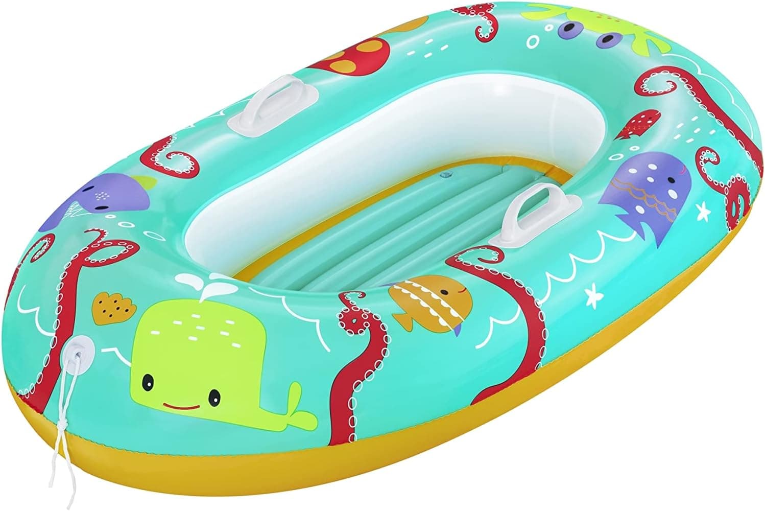 BESTWAY Barca insuflável infantil Happy Crustacen 119 x 79 cm azul