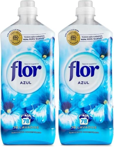Flor - Suavizante para roupa concentrada, aroma azul, 72 doses