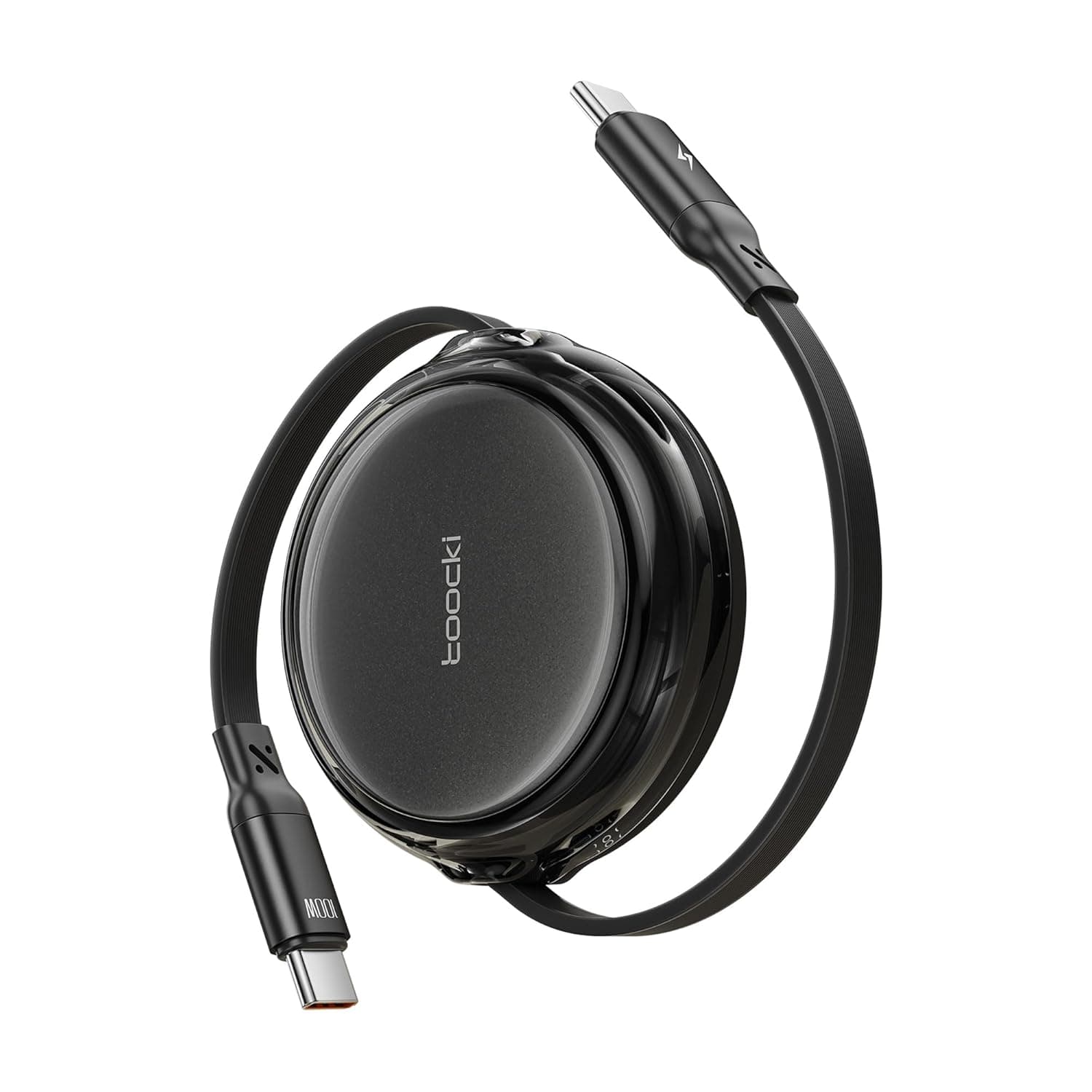 toocki Cabo USB C 100 W, cabo USB C a USB C retrátil tipo C