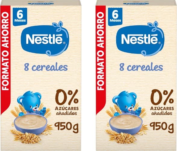 Nestle Papa de 8 cereais, 950 g x 2