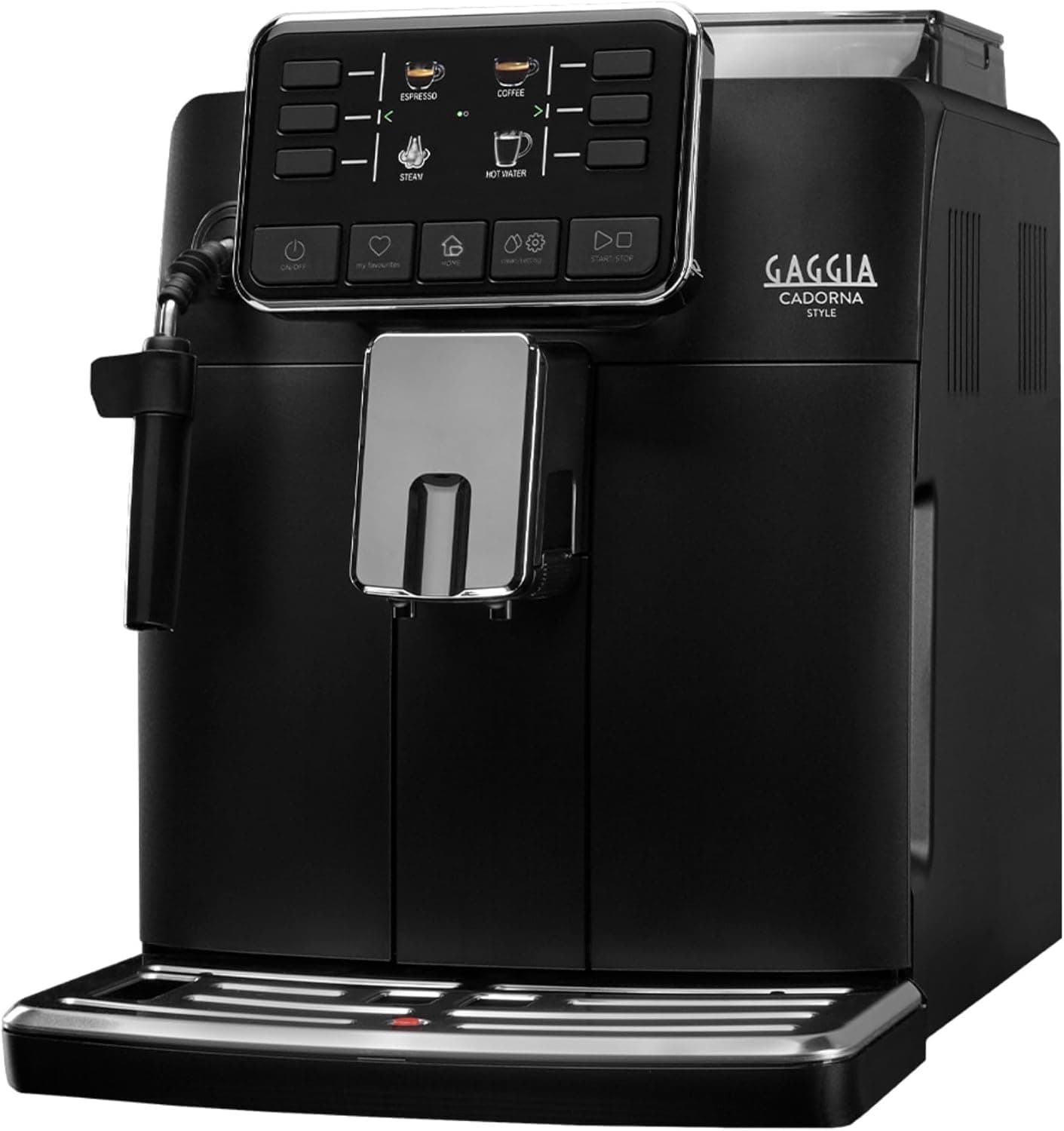Gaggia Cadorna Style RI9600/01 Máquina de café automática para expresso e cappuccino, café em grão ou moído, 1900 W, 2 chávenas, cor preta, 100% fabricada na Itália