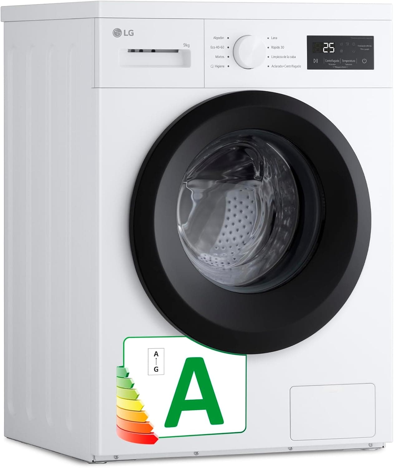 LG F4A1009NWK | Máquina de lavar roupa 9 kg carga frontal com 8 programas e display LED