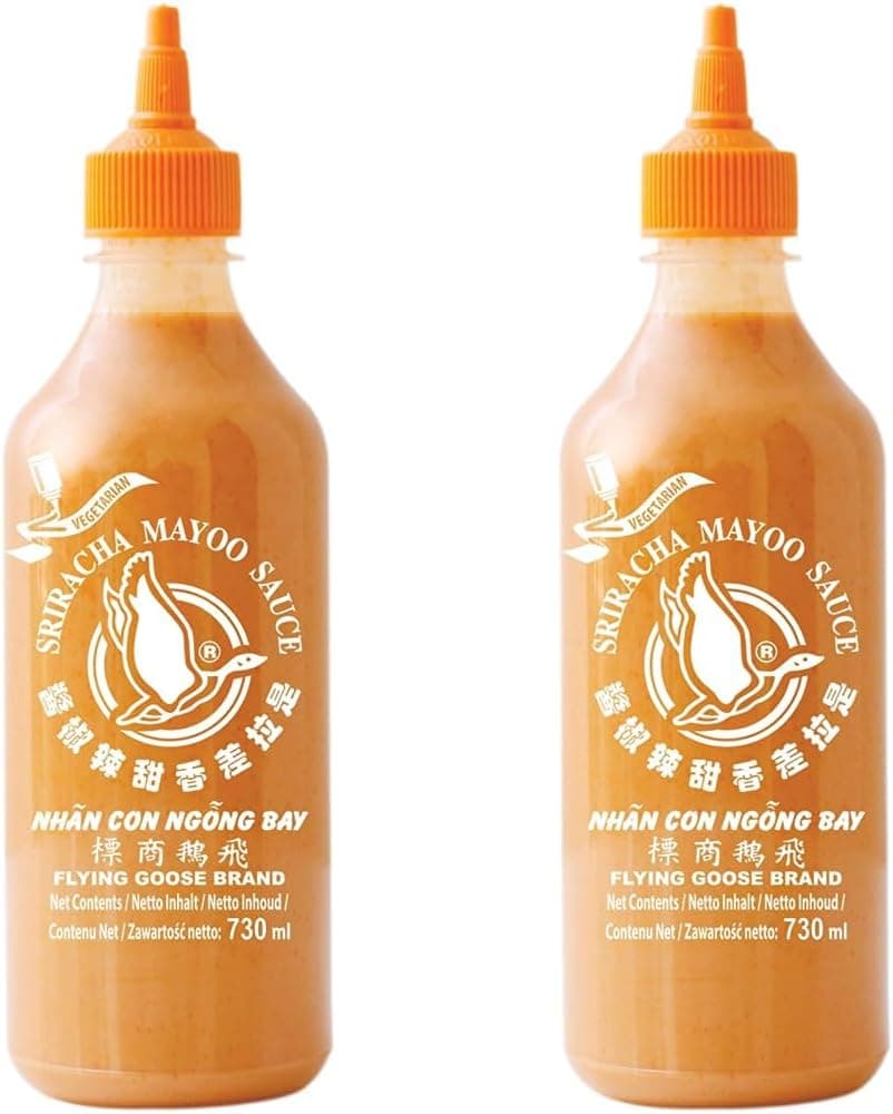 Flying Goose Molho de maionese e Sriracha, vegetariano, 730 ml x 2