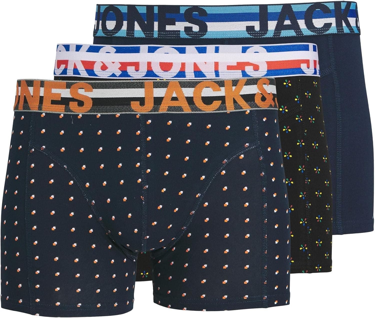Jack & Jones Conjunto de 3 cuecas boxer para homem