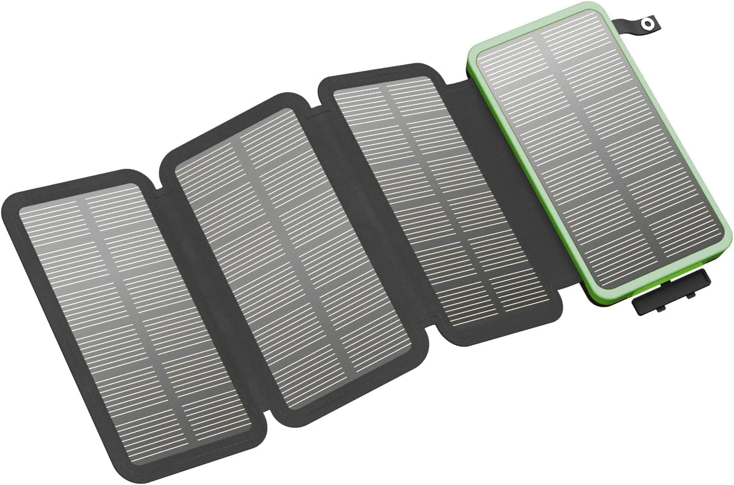 FEELLE Power Bank 25000mAh | Carregador solar portátil com 4 painéis e dupla saída USB para smartphone e tablet