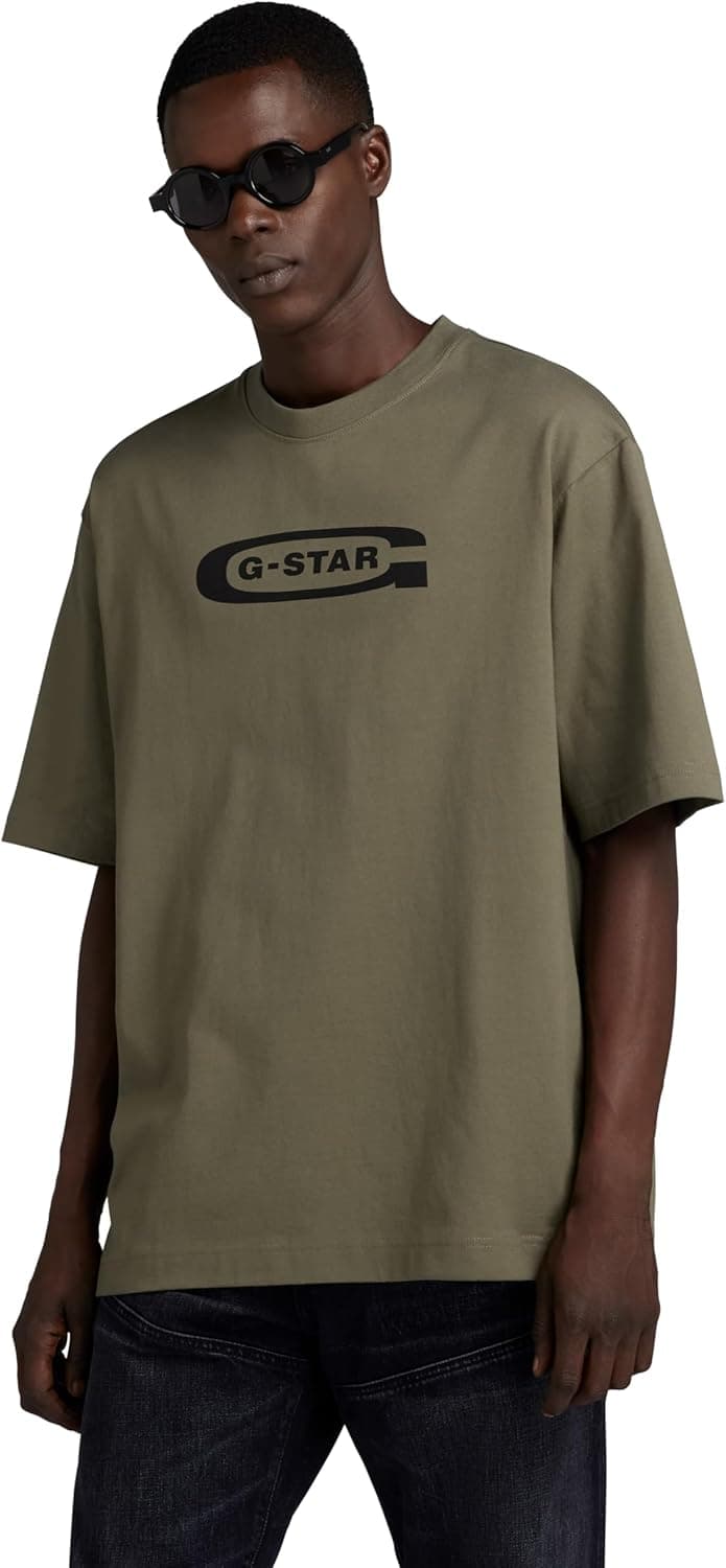 G-STAR T-shirt Old School Logo Boxy para homem
