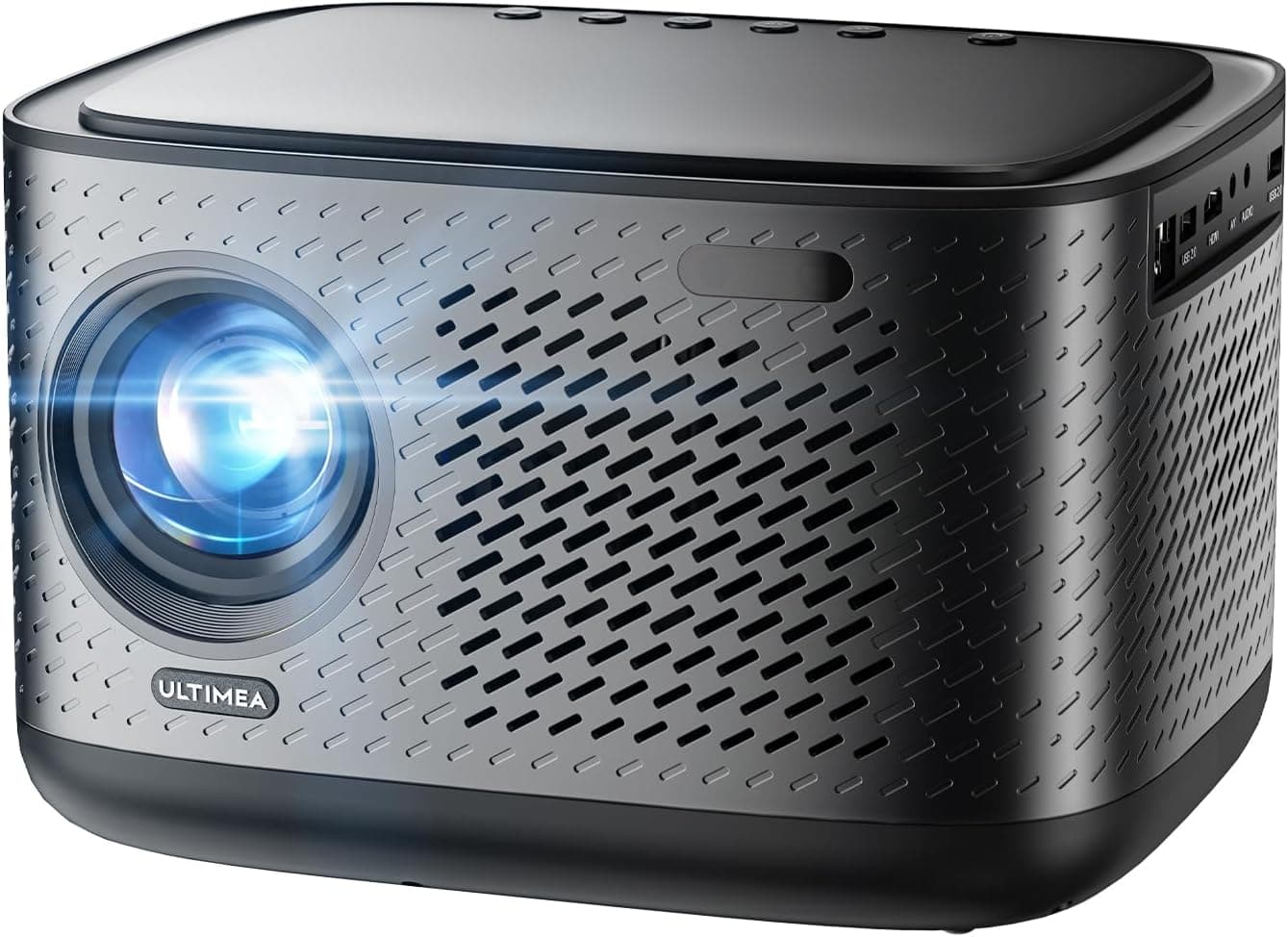 ULTIMEA Projetor 1080P descodificação 4K com WiFi 6 e Bluetooth 5.3, projetor Netflix oficial com 700 ANSI, áudio Dolby, adaptação automática de ecrã e prevenção de objetos, série Apollo P50
