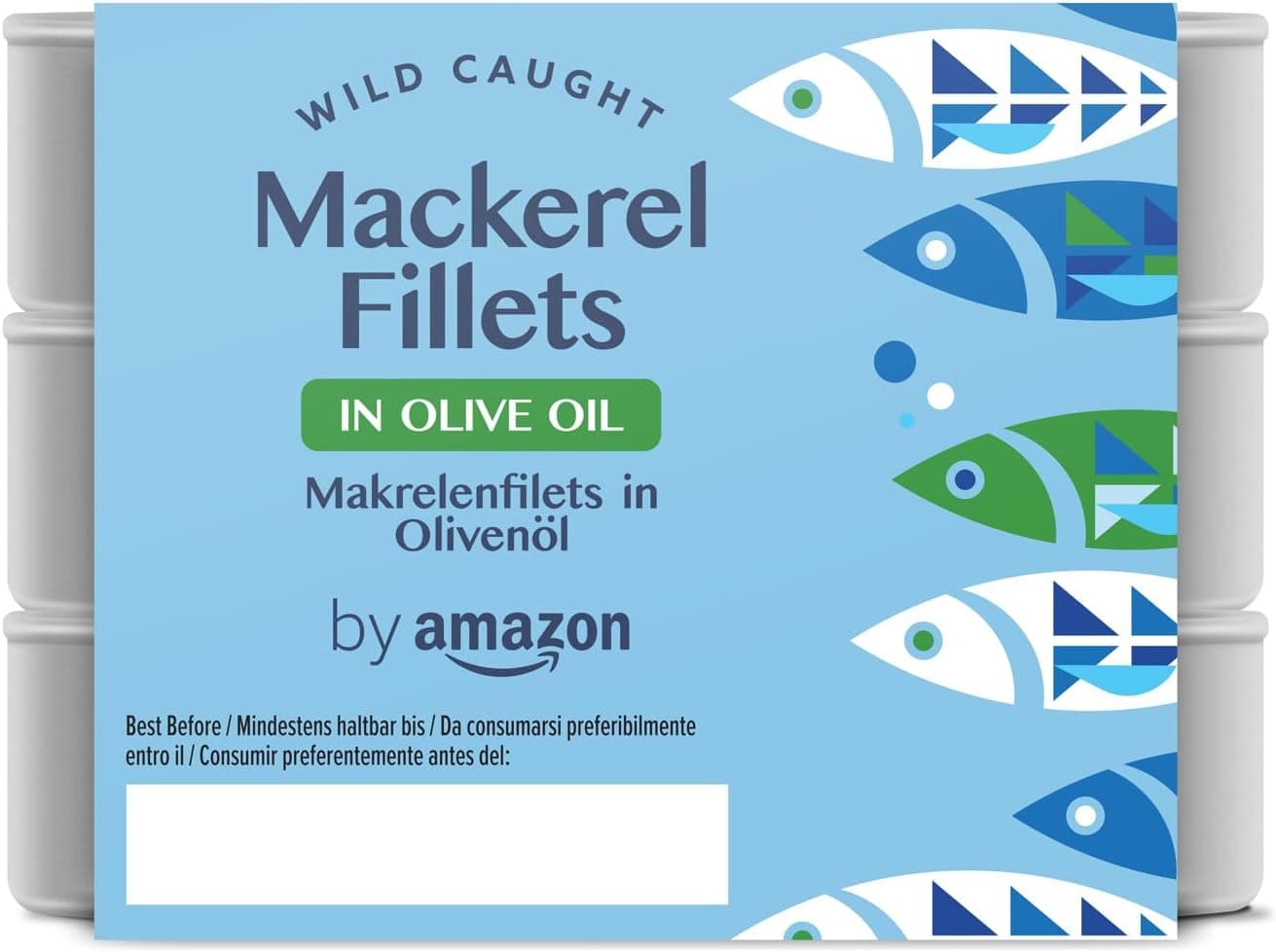 By Amazon | Filetes de cavala do sul em azeite 3 x 125 g