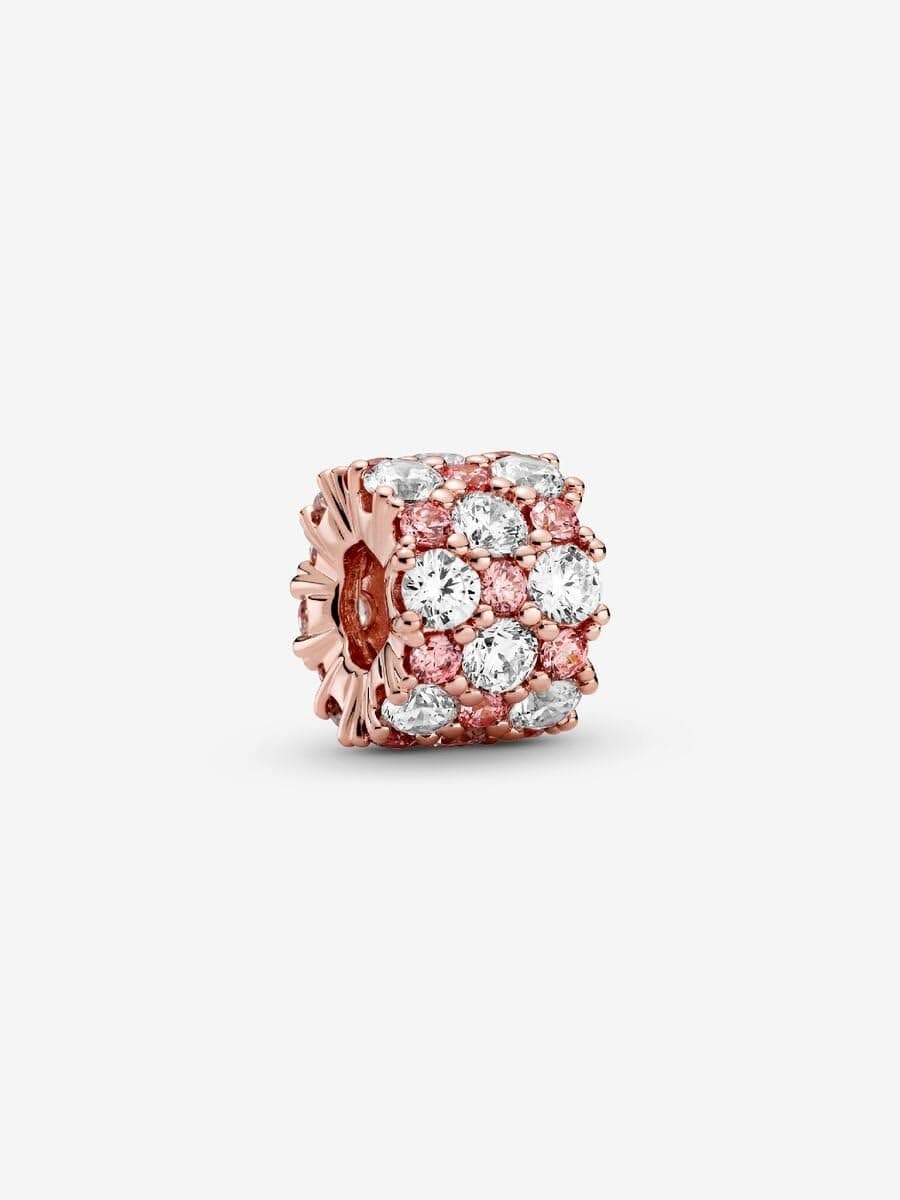 Pandora Joalharia atemporal banhada a ouro rosa de 14 quilates com zircónia cúbica