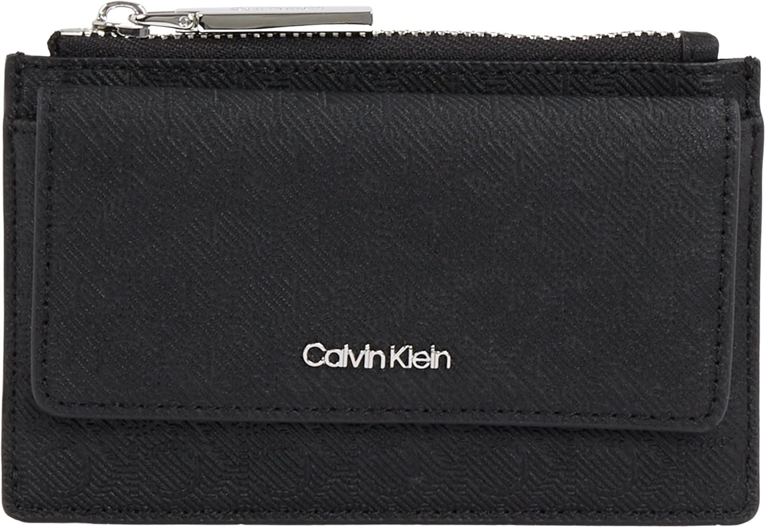 Calvin Klein CK Must Zip Flap | Porta-cartões com fecho para mulher em preto
