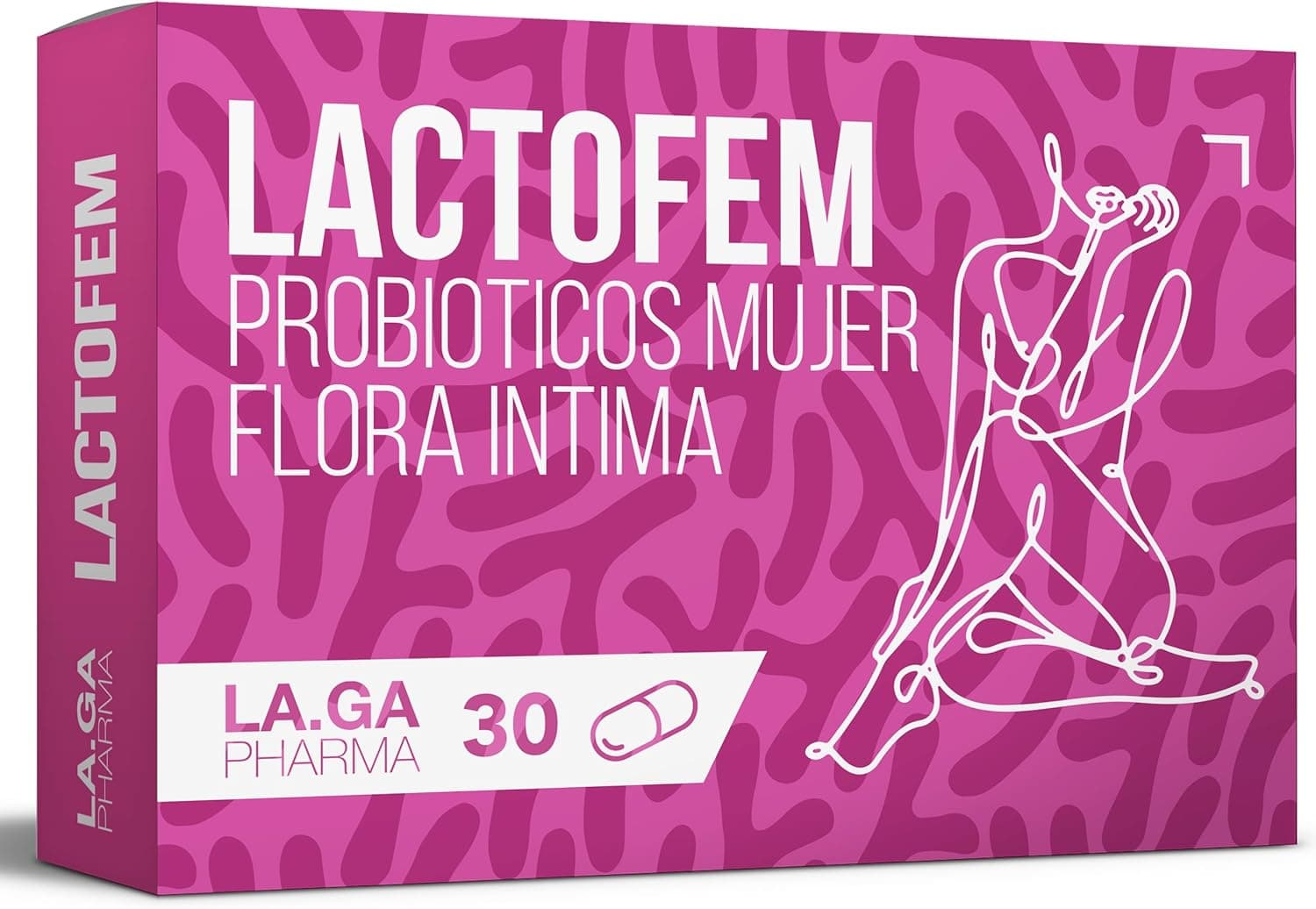 Probióticos mulher com flores íntimas. Ajuda contra Vaginose bacteriana, Candida e Cistitus. Lactobacillus Reuteri, Rhamnosus, Crispatus, Acidophilus e Boulardi. 30 cápsulas gastrorresistentes, 1 mês