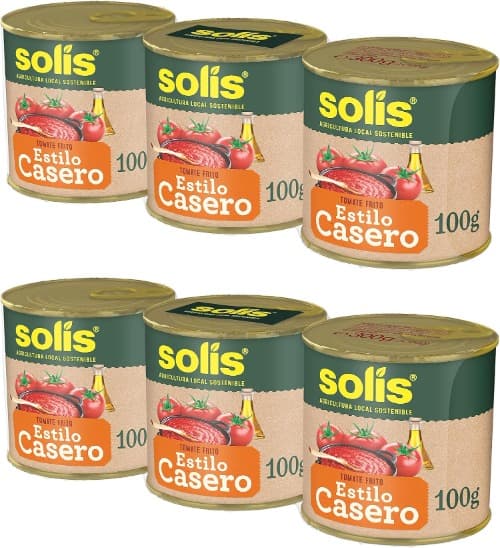 SólES tomate frito estilo caseiro Tripack lata - sem glúten, conjunto de 3 x 100 g